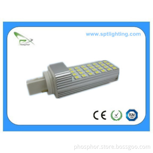 E27 G24 7W LED PL Bulb . LED horizontal plug lamps. LED downlights